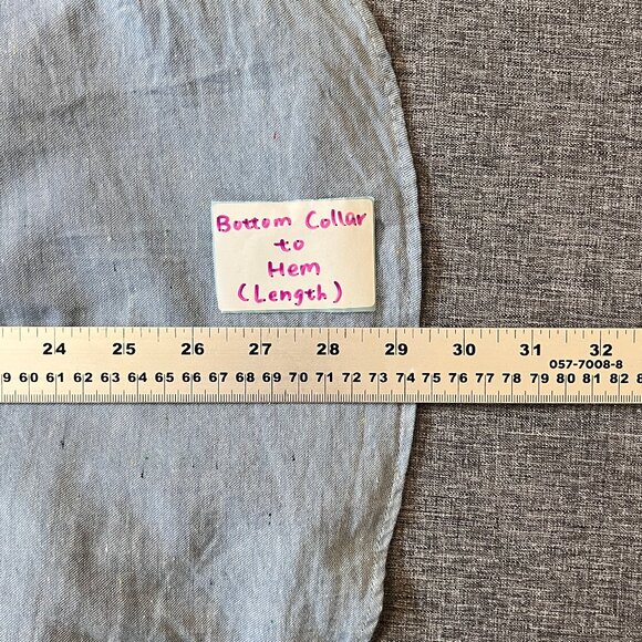 Naked & Famous Denim Japanese Cotton Button Down Shirt - Men's Size M - Blue - Picture 9 of 10